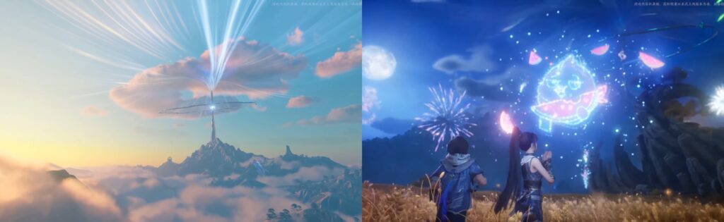 Honor of Kings: World trailer showing fantasy landscape with magical portal and