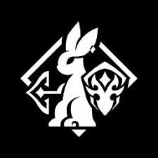 White silhouette of Lohen character with constellation design on black
