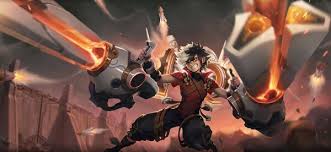Meng Ya character in fiery combat stance from Honor of Kings: World