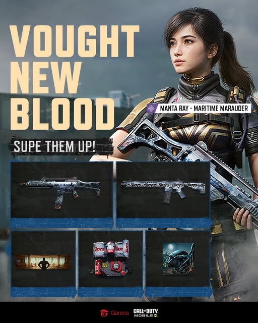 CODM x The Boys collaboration Lucky Draw rewards and new operator Manta Ray