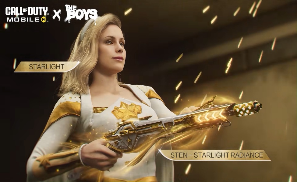 Starlight character skin in Call of Duty Mobile x The Boys crossover event