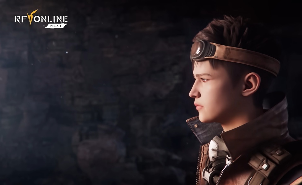 RF Online Next Phantom biosuit character with headgear and tactical gear