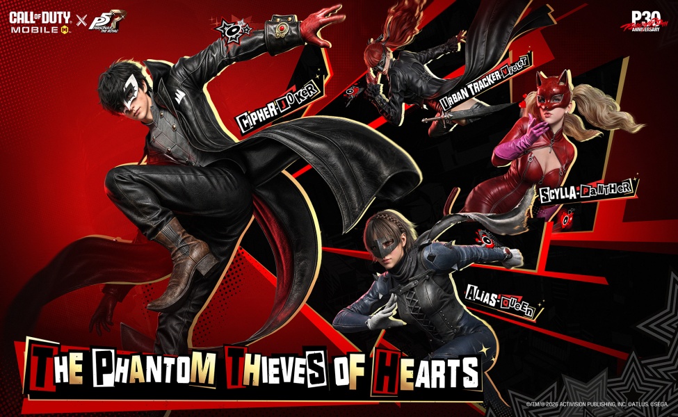 Call of Duty Mobile x Persona 5 Royal Phantom Thieves operator skins