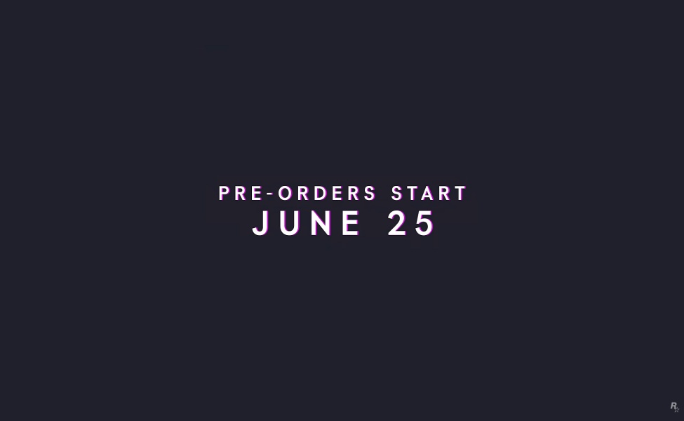 GTA 6 pre-orders start June 25 announcement graphic