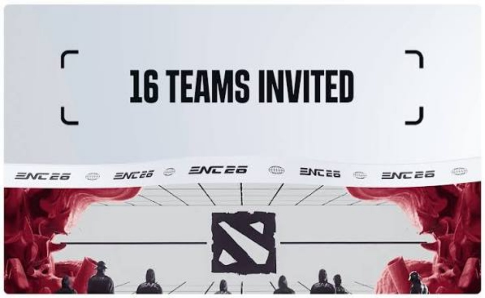 ENC Valorant 2026 tournament announcement showing 16 teams invited to compete