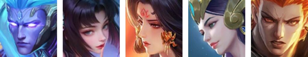 Five Mobile Legends Scarlet Embers meta heroes mid lane tier list characters