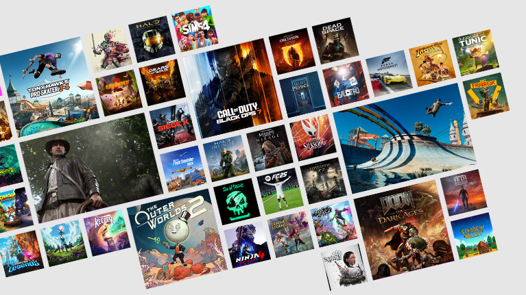 PC Game Pass Games August 2026: New and Leaving Games Collage of video game covers and screenshots showing PC Game Pass titles