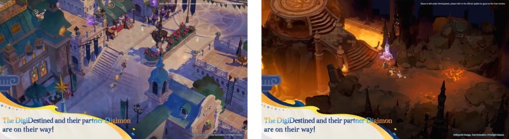 AFK Journey Digimon crossover event locations with partner Digimon adventure