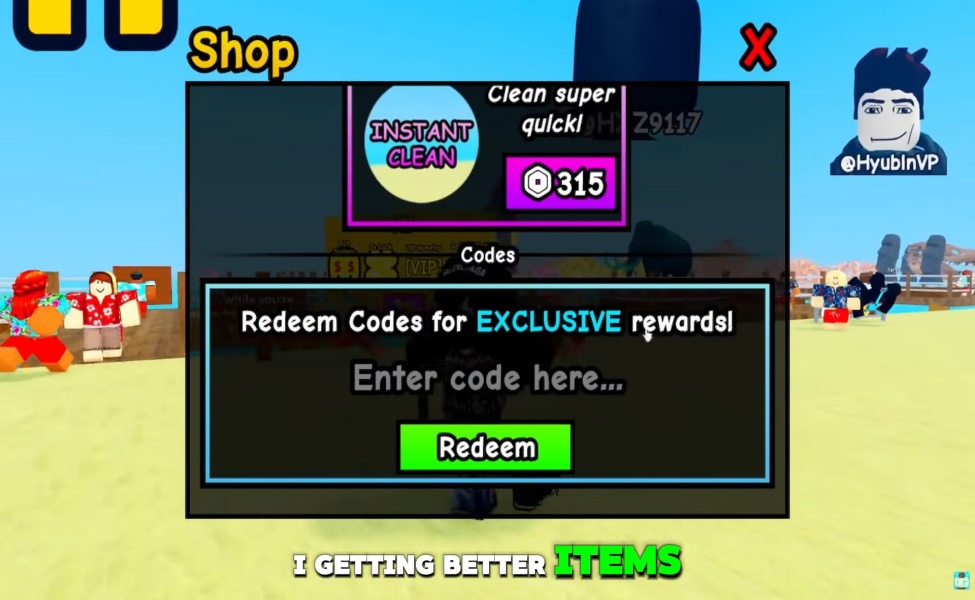 how to redeem dig and clean codes