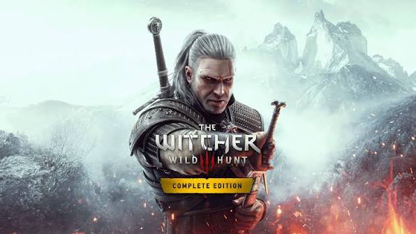 The Witcher 3 Wild Hunt Complete Edition game cover featuring protagonist