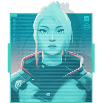 Jett character portrait from Valorant duelist agent