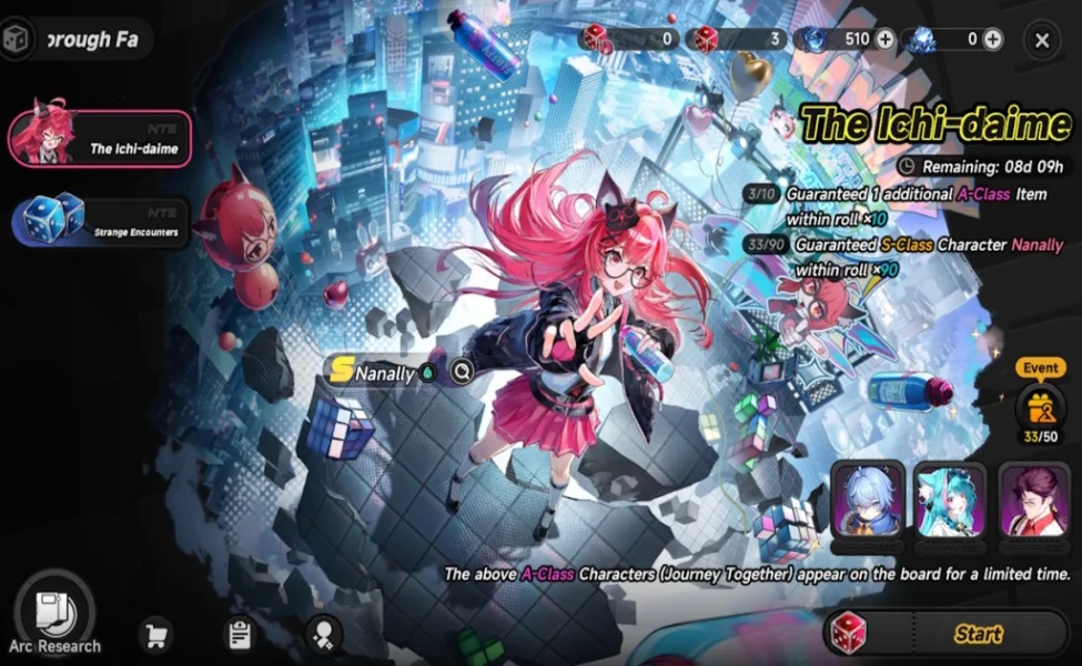 Nanally S-Class character banner for Neverness to Everness v1.3 phase