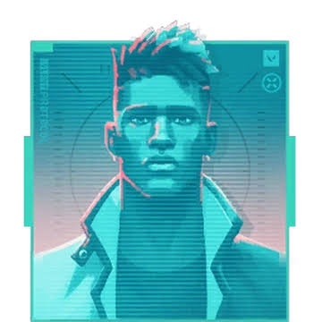 Phoenix Valorant duelist character with cyan digital effects and tactical gear