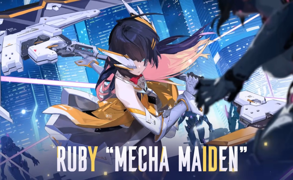 Ruby Mecha Maiden skin character in MLBB Aspirants Unite rerun 2026 crossover event