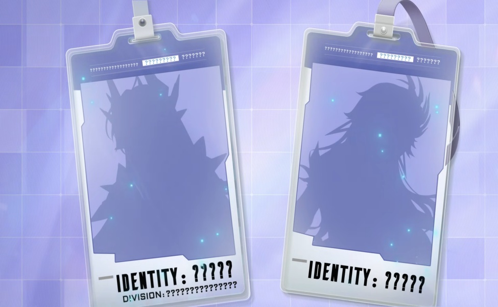 Two ID cards with silhouetted 