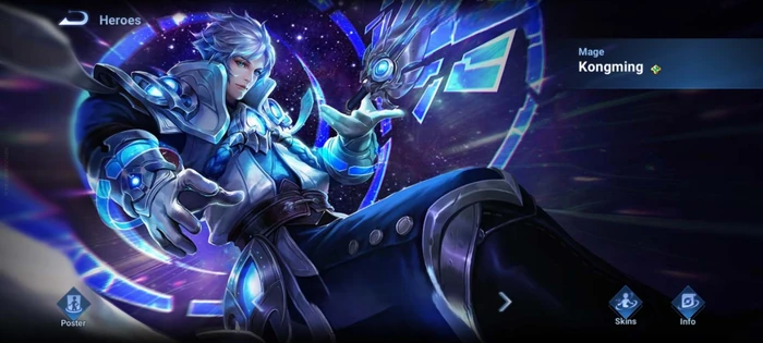 HoK New Skins 2024, Bolder Look for Your Fav Heroes This August Kongming Mage hero showcasing HoK new skins 2024 in Honor of Kings