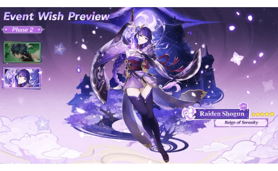 kinich and raiden shogun rerun banner release in genshin impact version 5.6