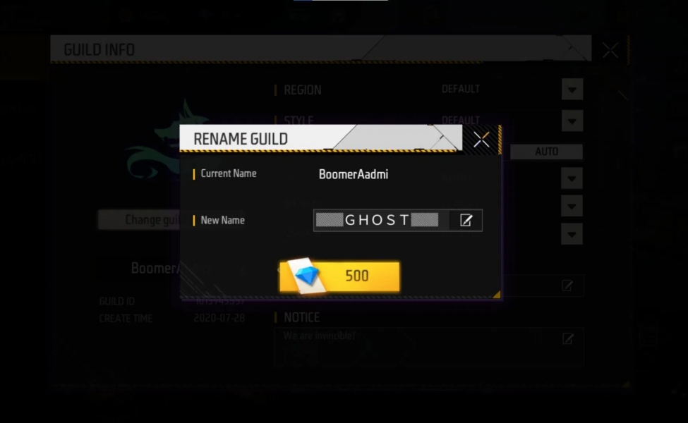 Tips for Changing a Guild Name in Free Fire