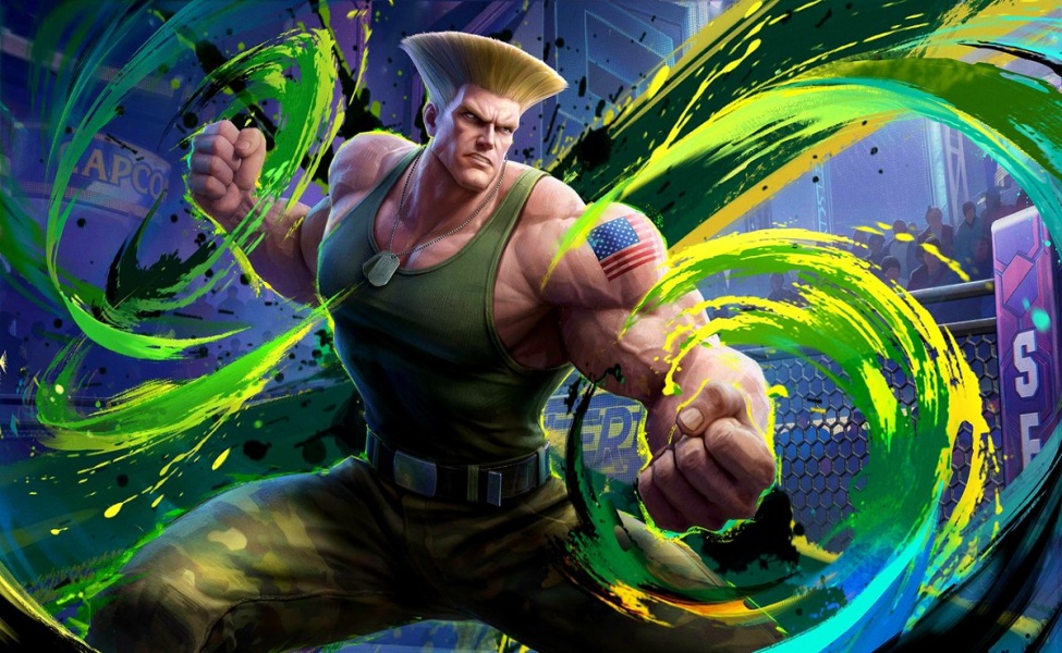 Guile Street Fighter 6 skin artwork from MLBB collaboration