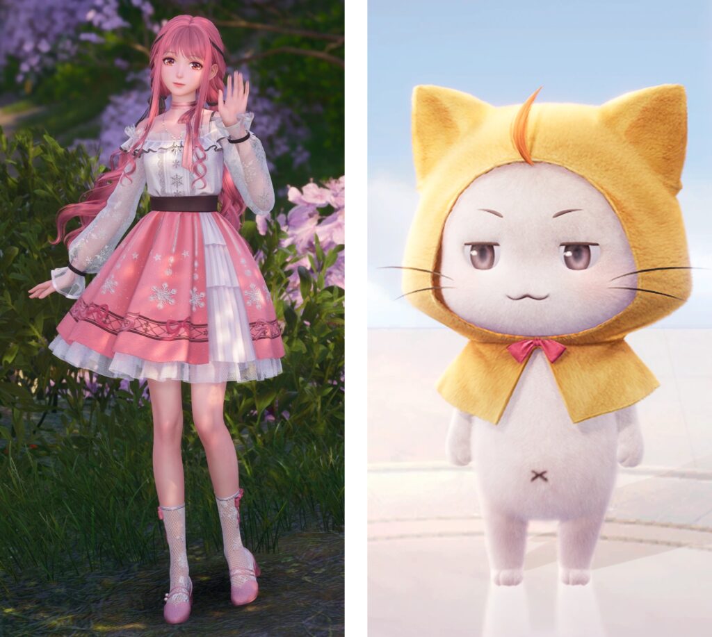 Infinity Nikki and Momo characters from the Infinity Nikki