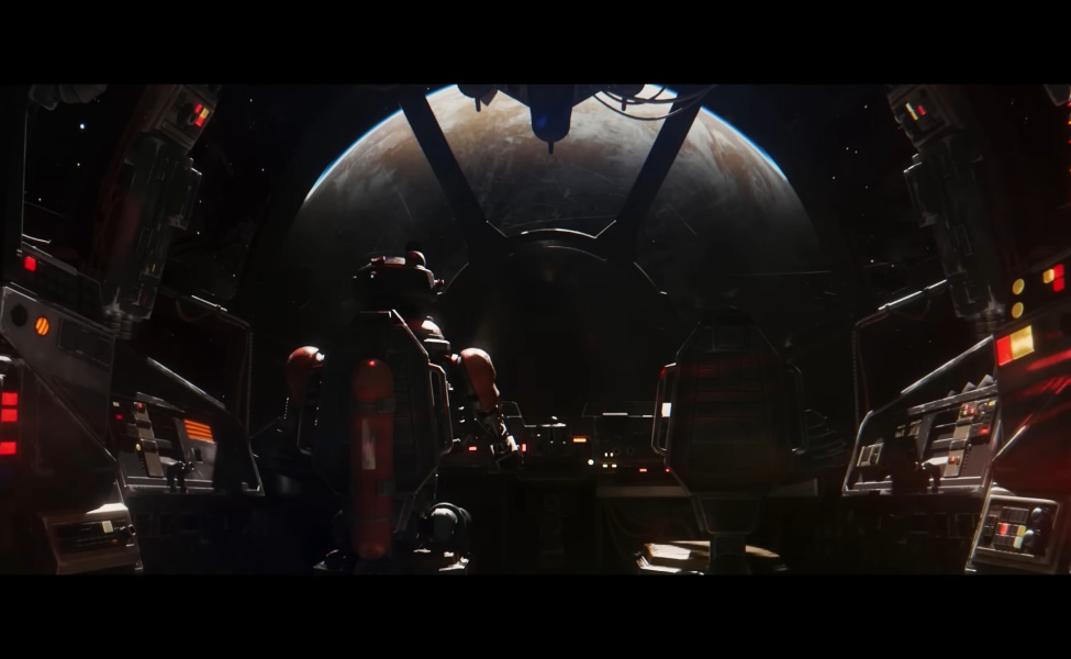 Star Wars Zero Company cockpit view with planet visible through windshield