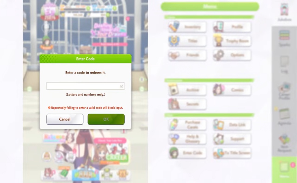how to redeem umamusume pretty derby codes