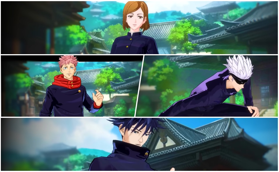 MLBB x Jujutsu Kaisen revamp skins featuring four characters