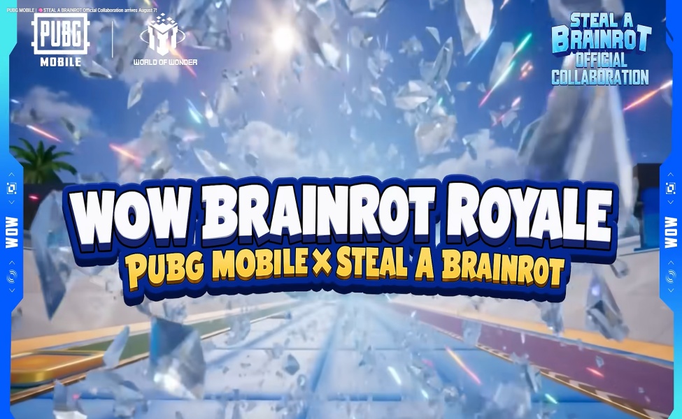 PUBG Mobile x Steal a Brainrot WOW Brainrot Royale collab banner