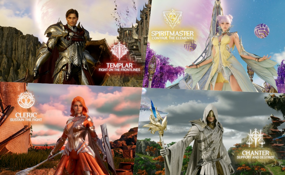 AION 2 classes Templar Spiritmaster Cleric and Chanter showcase