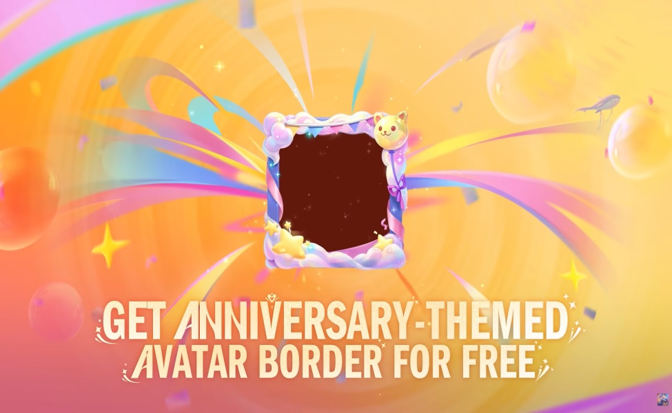 MLBB 10th anniversary-themed avatar border free reward promotion