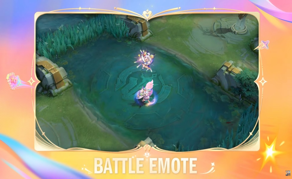Nana Stardust Dreamer skin battle emote in Mobile Legends