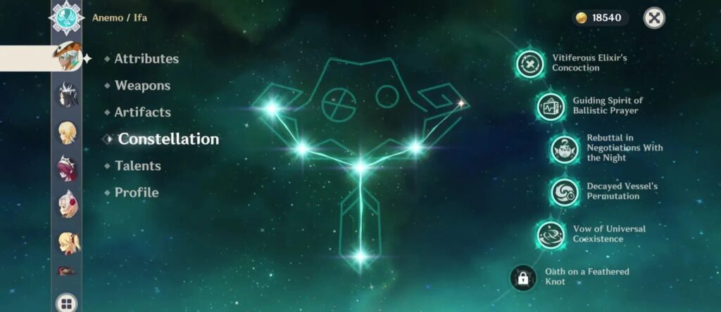 ifa constellation in genshin impact