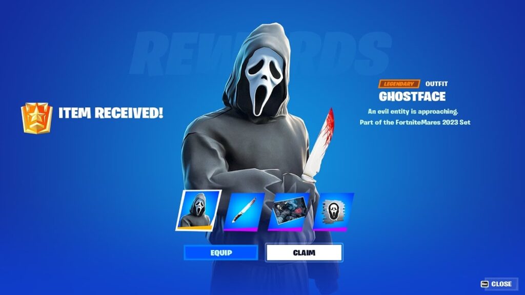 Ghostface Fortnite Halloween Skin