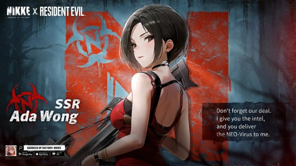 Goddess of Victory Nikke X Resident Evil Collaboration Ada Wong