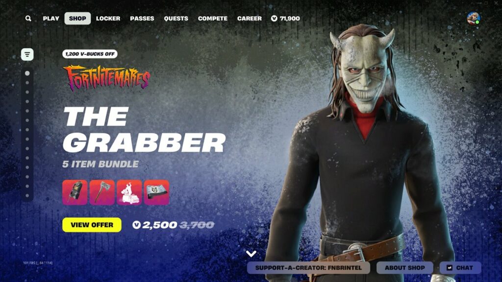 The Grabber Fortnite halloween Skin