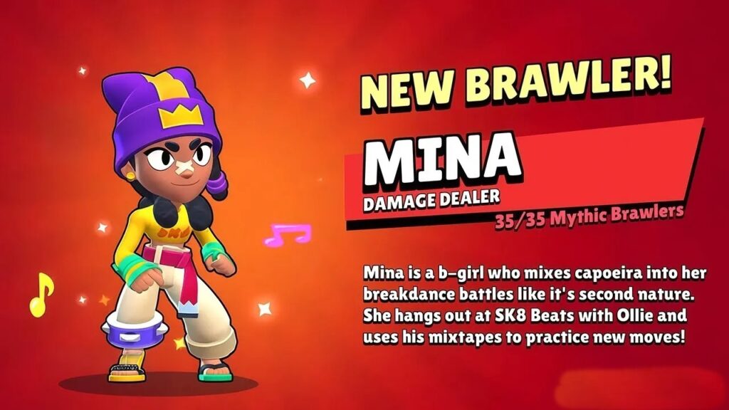 Best Brawler in Brawl Stars Mina 