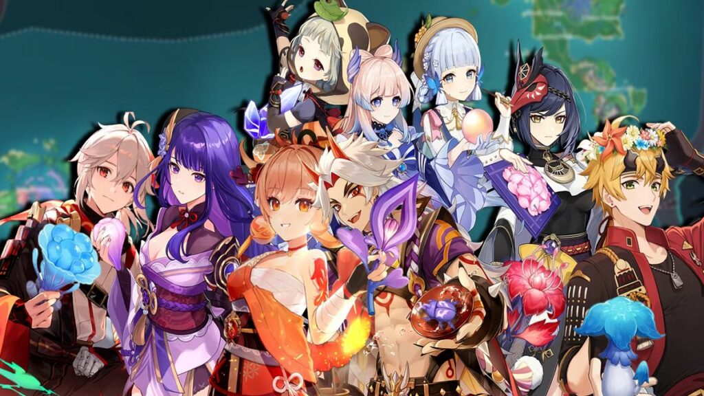 Genshin Impact All Female Characters INAZUMA