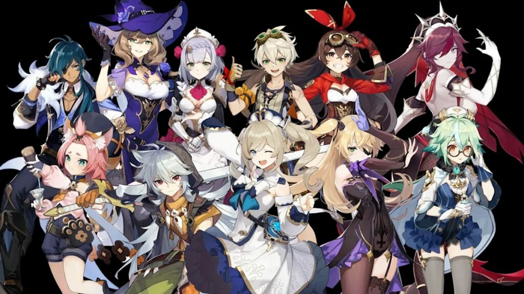 Genshin Impact All Female Characters MONDSTADT