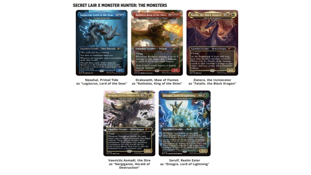 Secret Lair x Monster Hunter: The Monsters