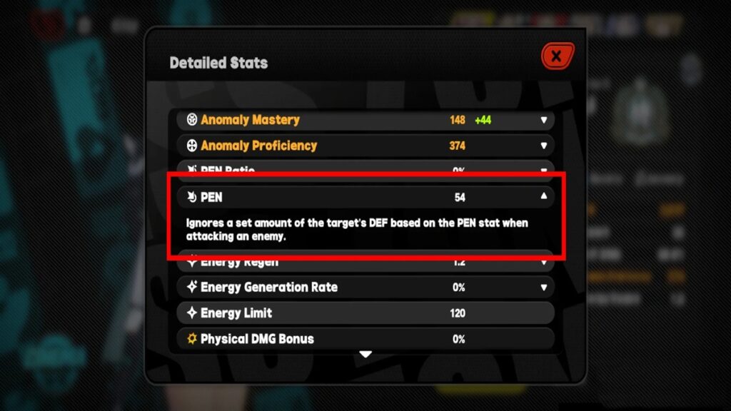 Zenless Zone Zero Combat Stats & Mechanics Guide PEN Ratio & PEN Value stat explained