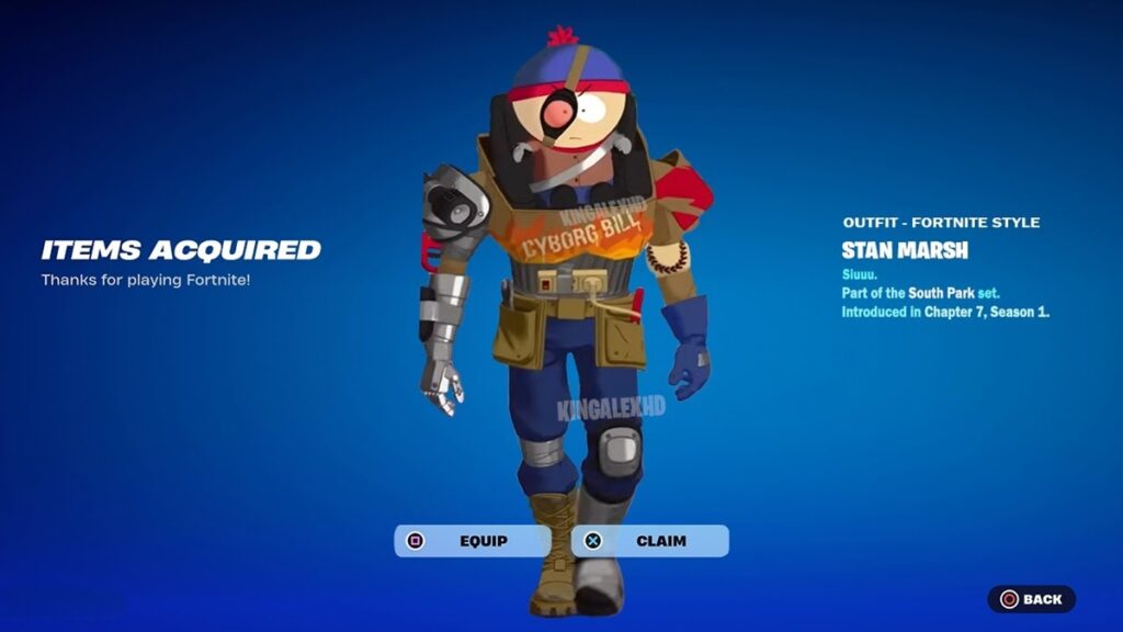 fortnite x south park Stan Marsh skin
