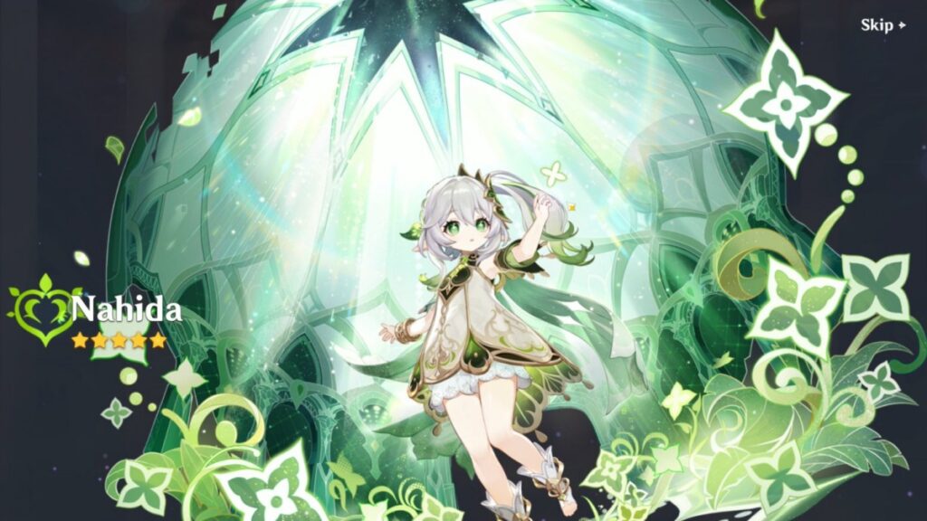 genshin impact characters list nahida