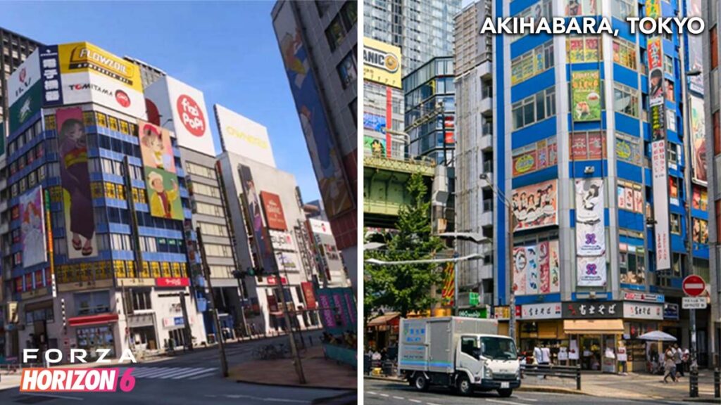 Forza Horizon Location in Real World Akihabara, Tokyo
