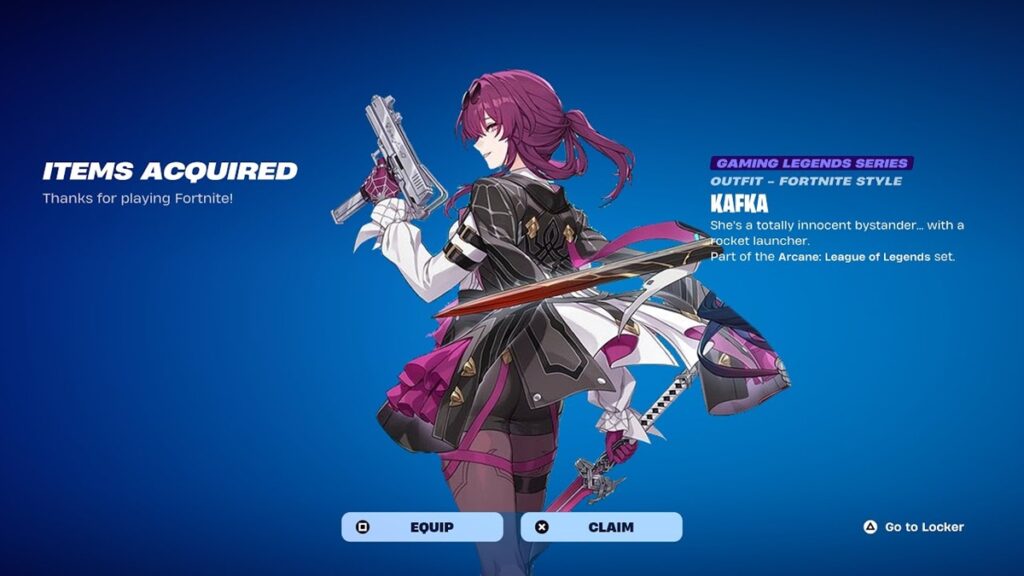 Fortnite x Honkai Star Rail kafka skin