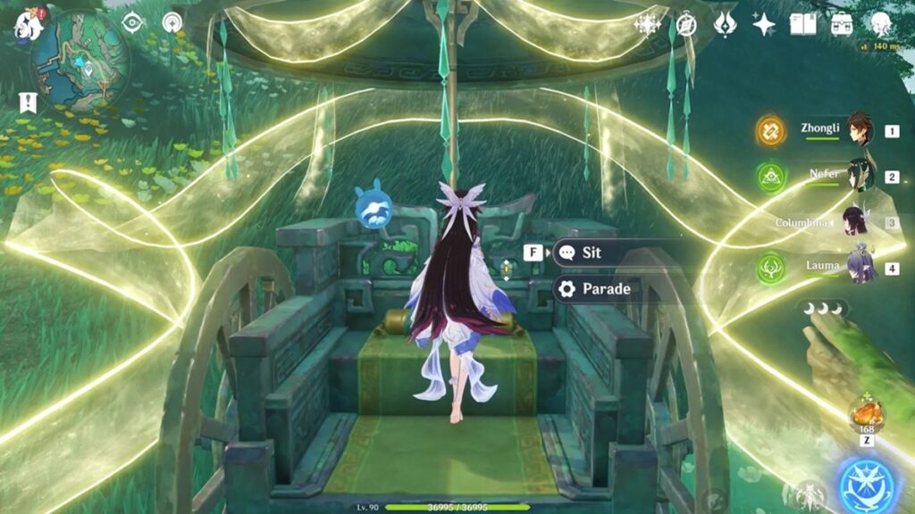 Zibai’s chariot locations in Genshin Impact