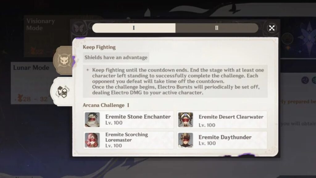 Arcana Challenges in Genshin Impact 6.4 Imaginarium Theater