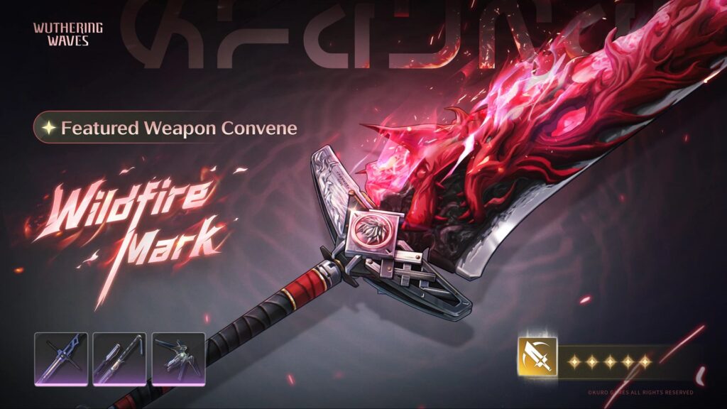 Best Weapons for Best Chisa Build in Wuthering Waves Wildfire Mark