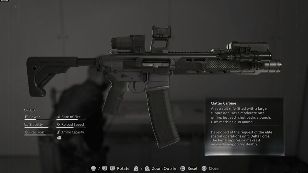 Clatter Carbine resident evil best weapons