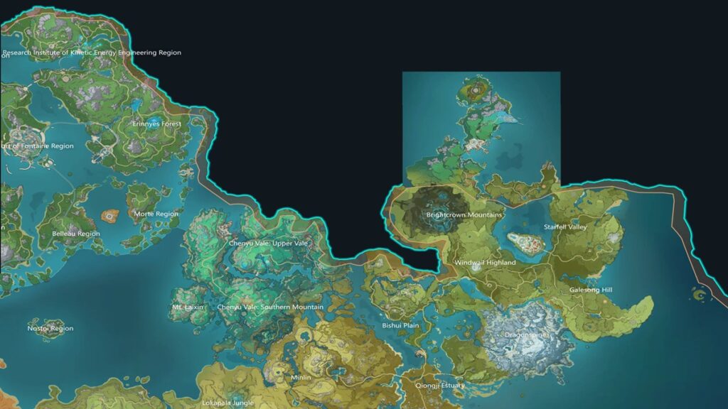 Genshin Impact 6.5 New Map Hyperborea