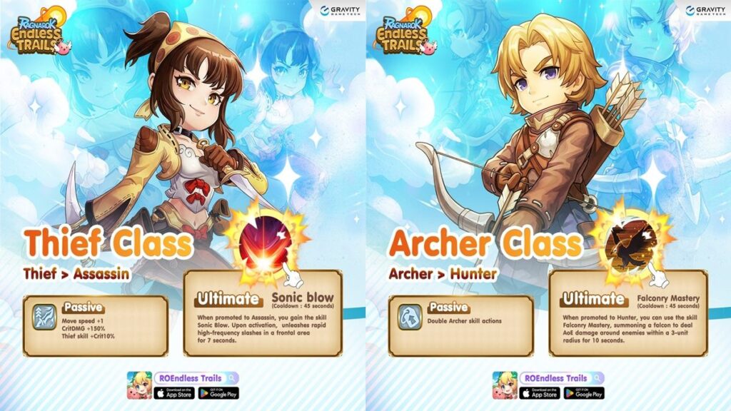 Ragnarok Endless Trails Character and Class System